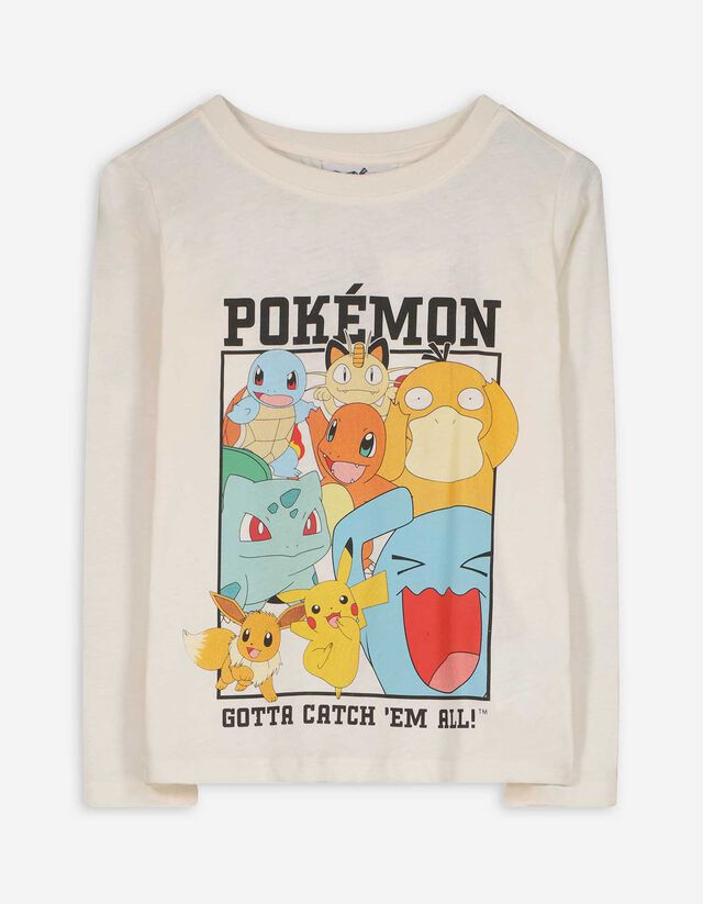 Hosszú ujjú felső - Pokémon - feher