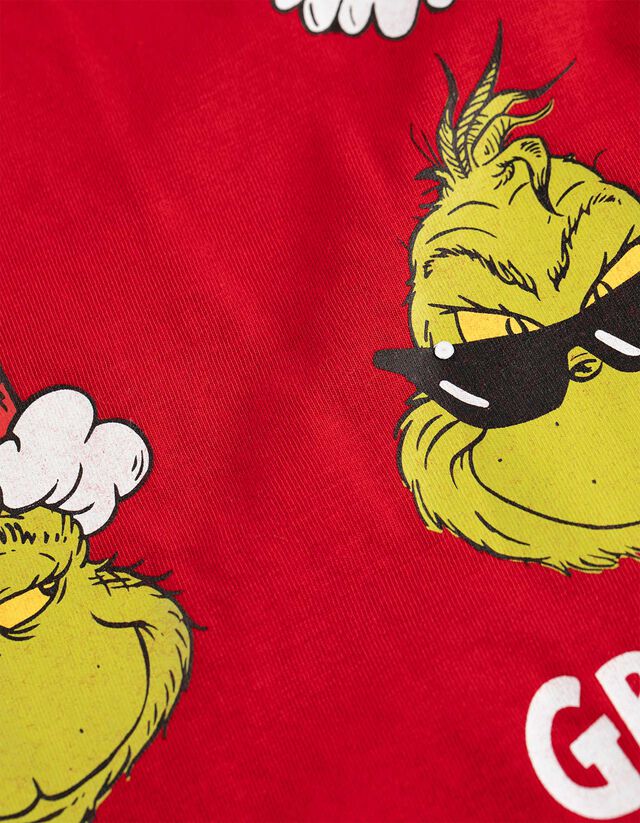 Hosszú ujjú felső - Grincs - mélyvörös