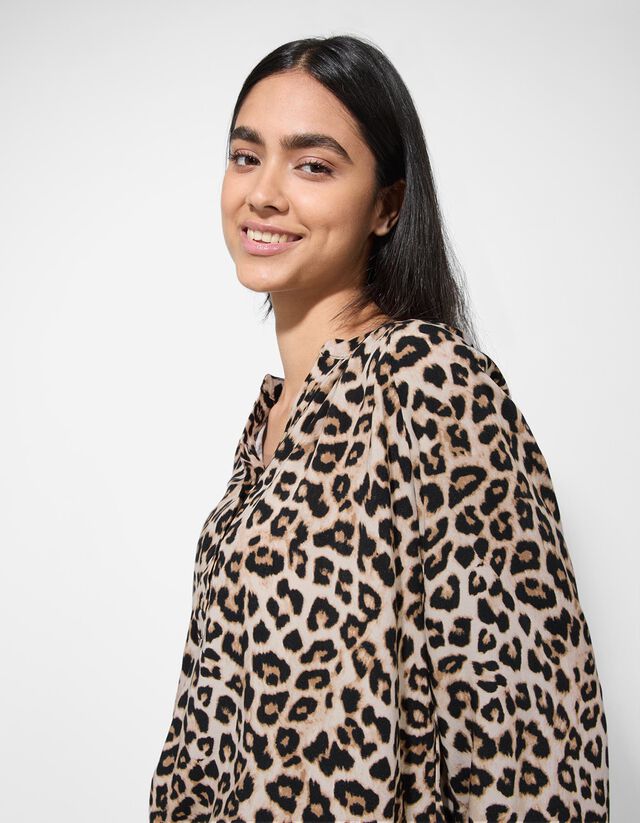 Blúz - Virágmintás - feher