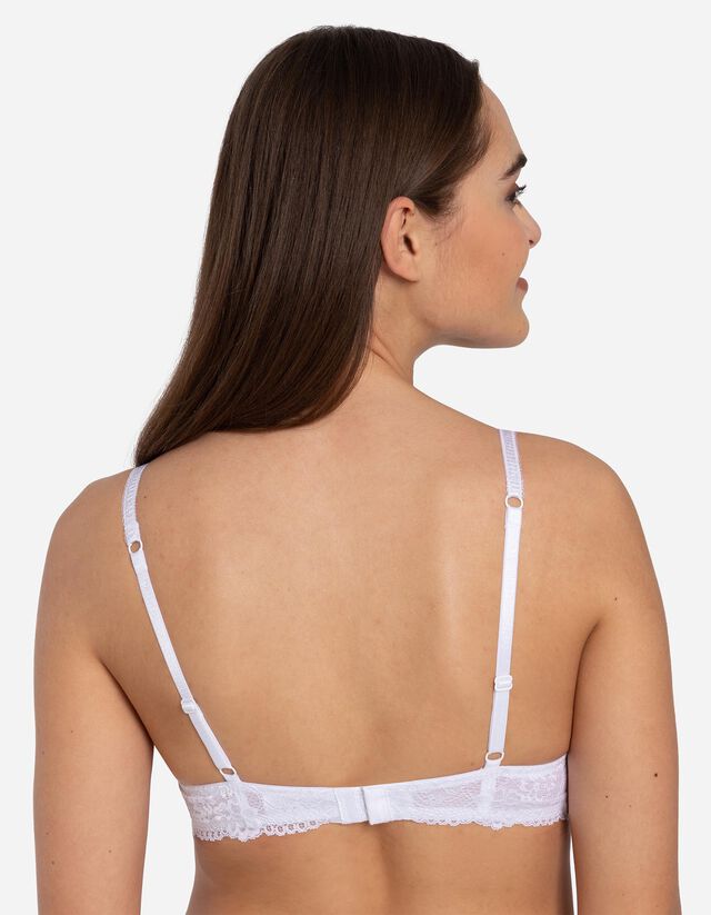 Push-up melltartó - merevítővel - feher