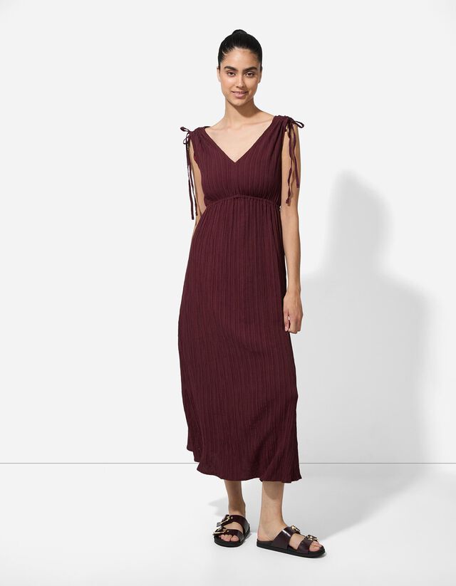 A-vonalú ruha - V-kivágás - fekete