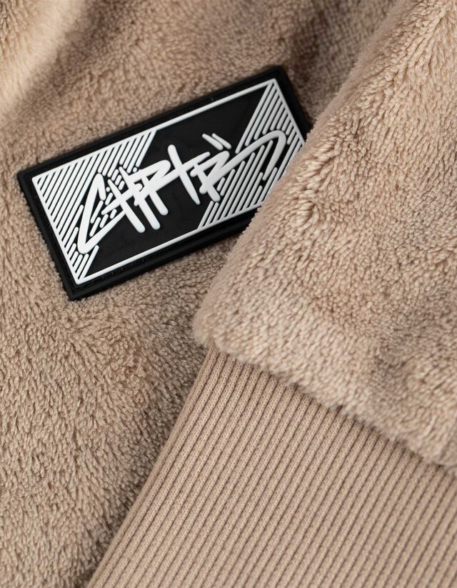 Kapucnis felső - Plüss - bézs