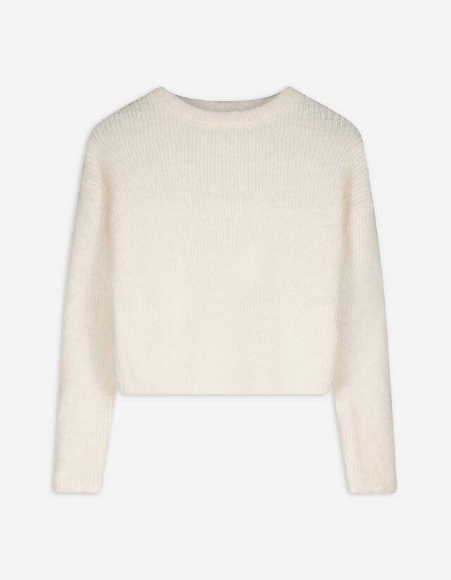 Hosszú ujjú felső - Kötött ruha - feher