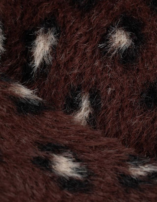 Pulóver - AnimalPrint - sötétbarna