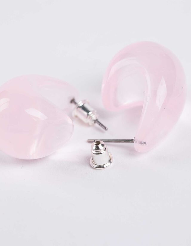 fülbevaló - rozsaszin