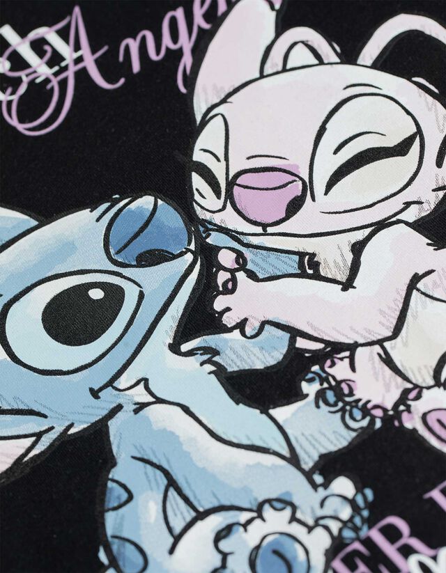 Póló - Lilo és Stitch - fekete