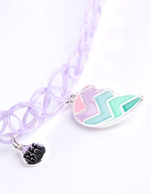 Choker - 2 db-os csomag - ezust