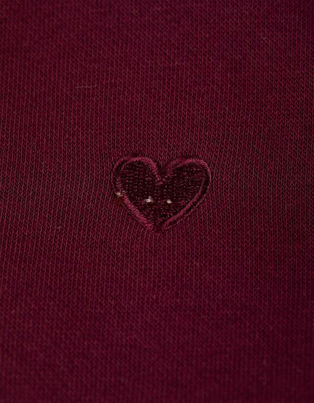 Melegítőfelső - Hímzésekkel - mélyvörös