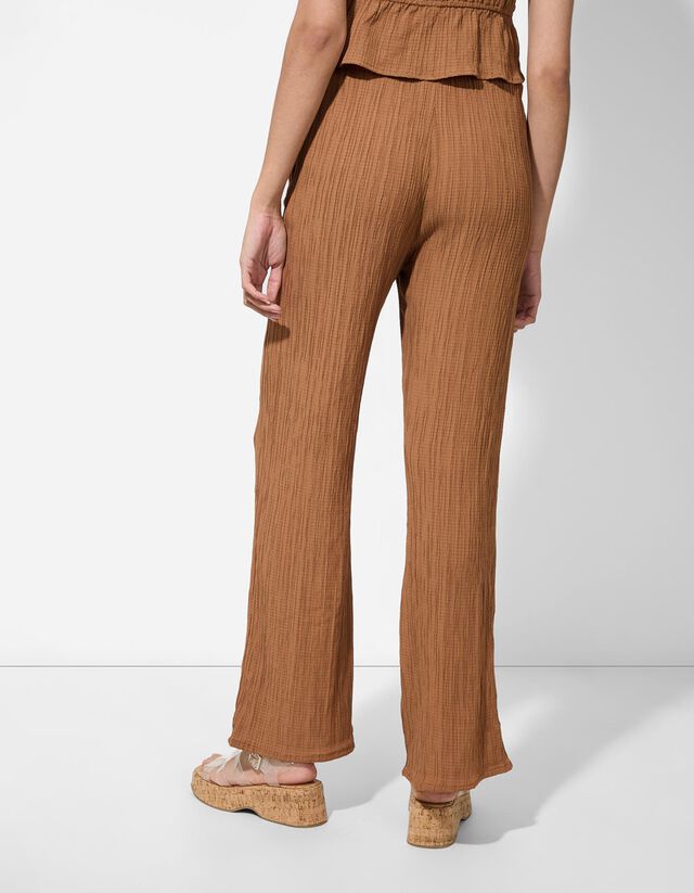 Bő nadrág - Viszkózkeverék - sotetlila