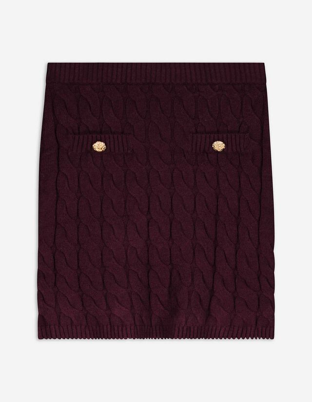 Kötött szoknya - sötétszürke