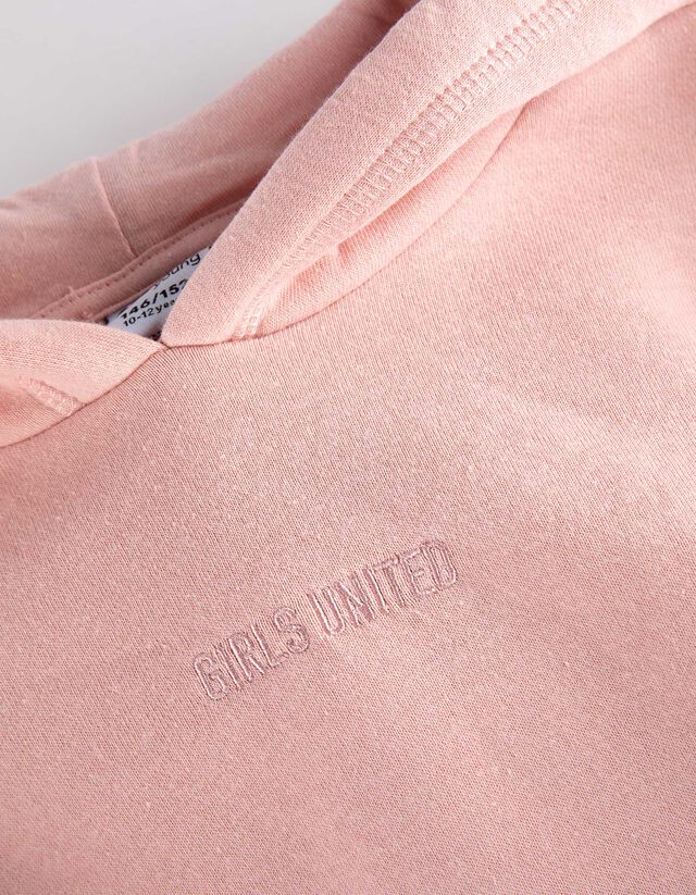 Pulóver - Hímzésekkel - rozsaszin