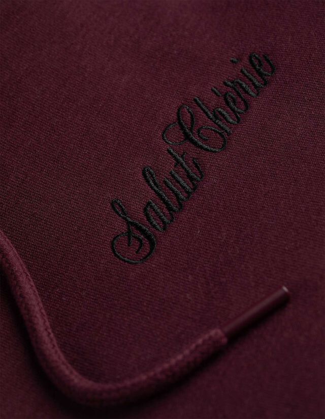 Cipzáros melegítőfelső - Zsinóros kapucni - feher