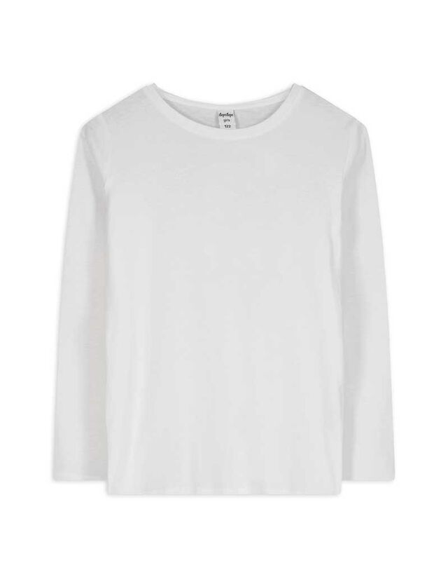 Hosszított felső - Egyszínű - feher