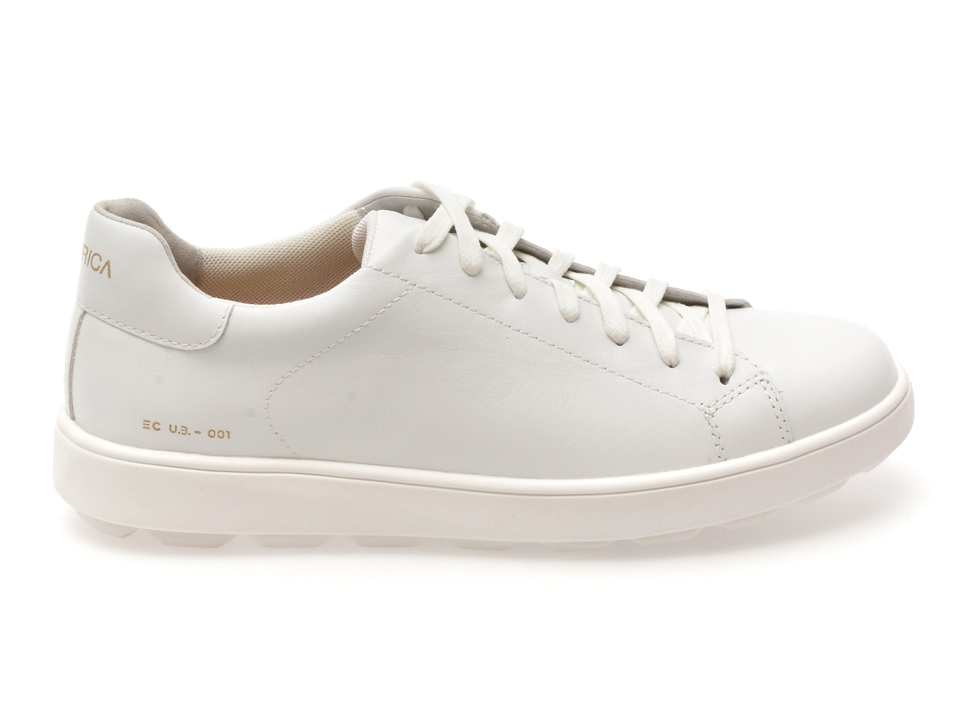 Pantofi sport GEOX albi, U45GPC, din piele naturala