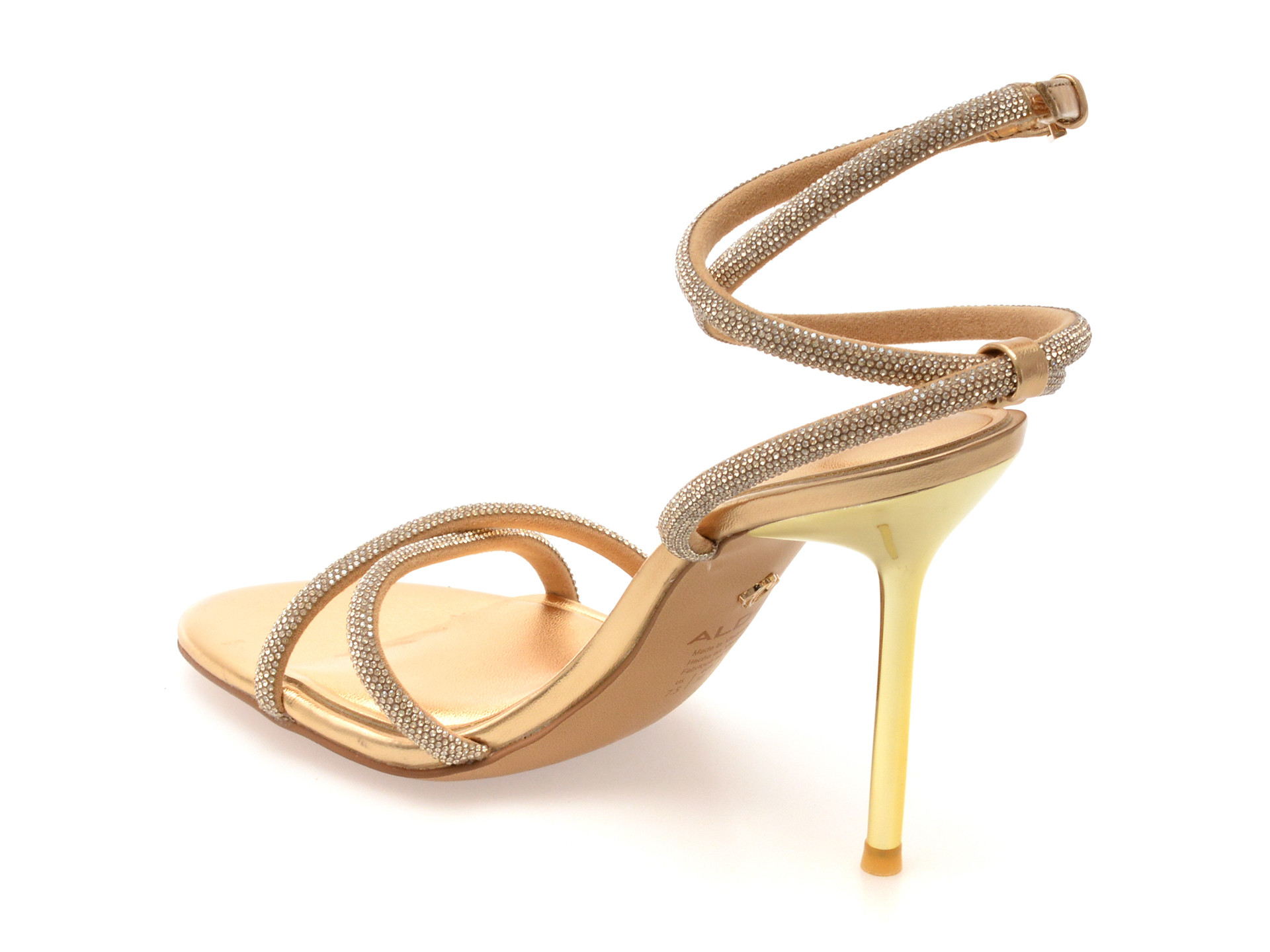 Sandale ALDO aurii, MANAELDEN 715, din material textil