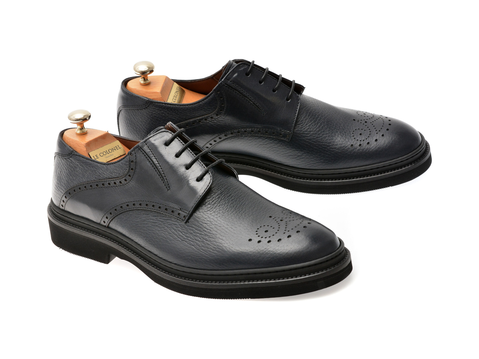 Pantofi eleganti LE COLONEL bleumarin, 61722, din piele naturala