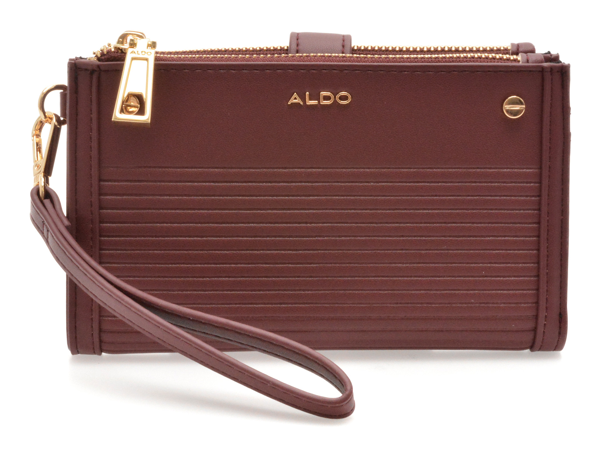 Portofel ALDO visiniu, BANAETERIEL 600, din piele ecologica