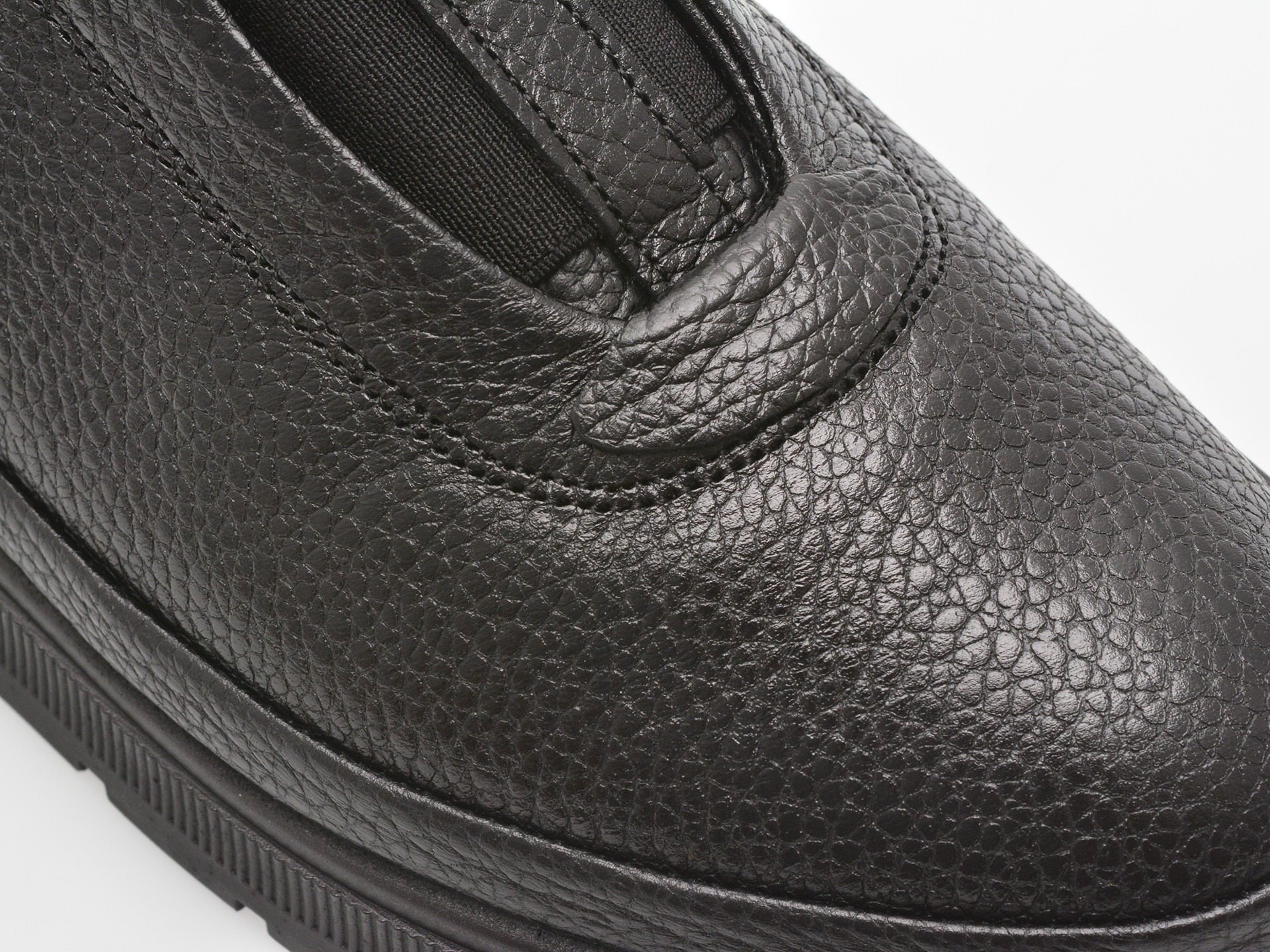 Pantofi IMAGE negri, 146A266, din piele naturala