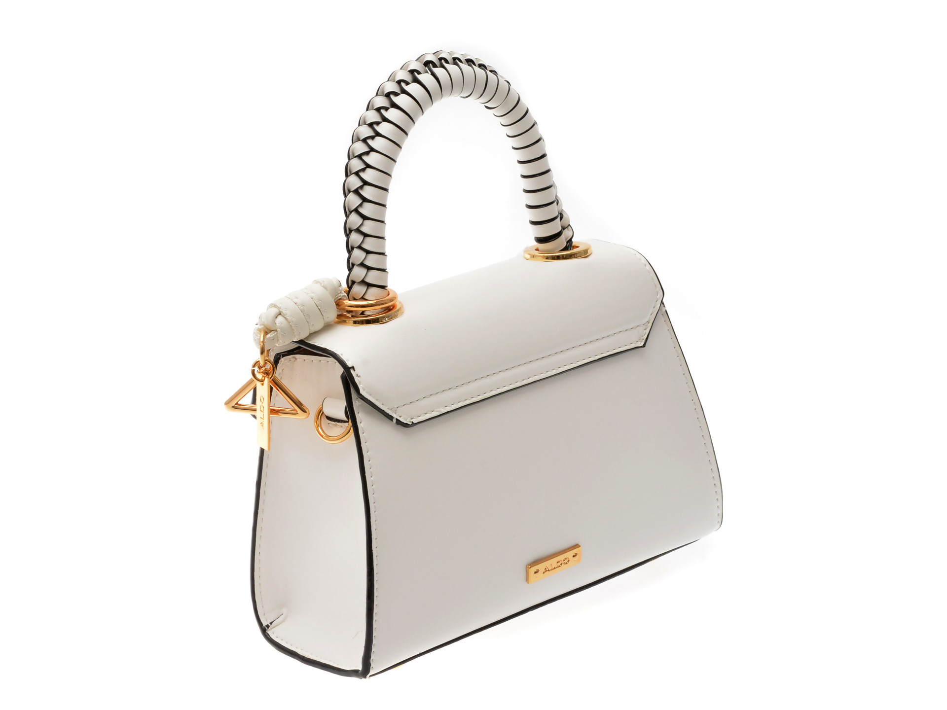 Geanta ALDO alba, SADIEHB 100, din piele ecologica