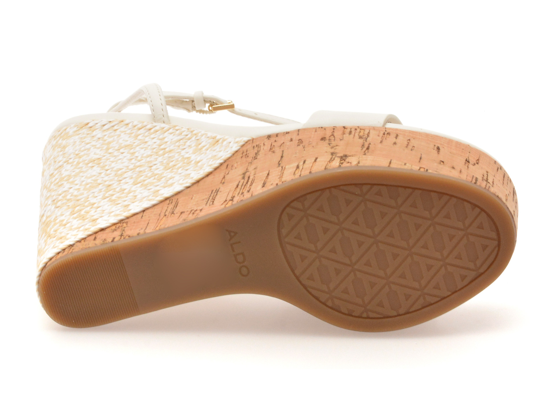 Sandale ALDO albe, MARYSOL 100, din piele ecologica