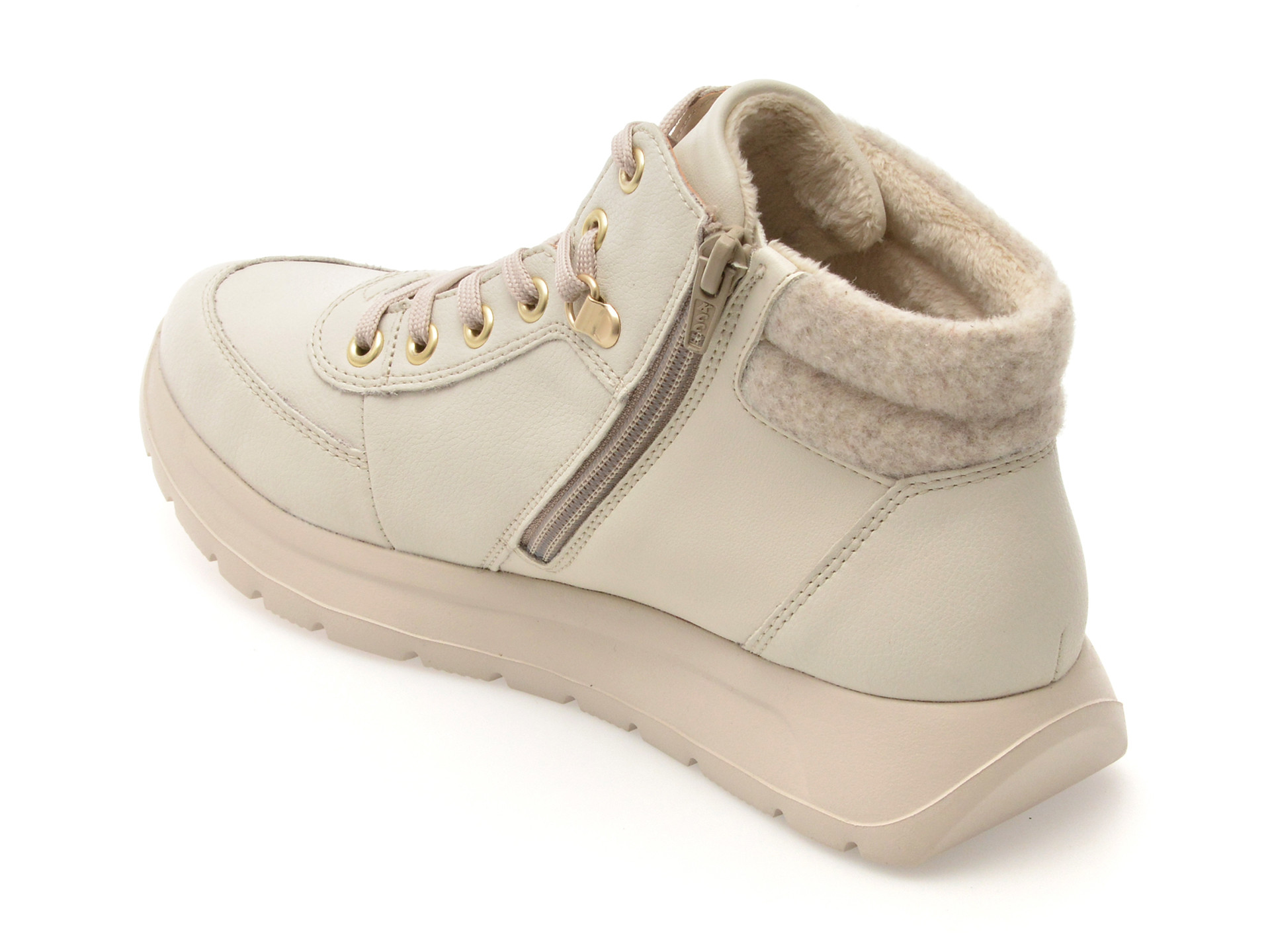 Ghete REMONTE albe, D2V71, din material textil