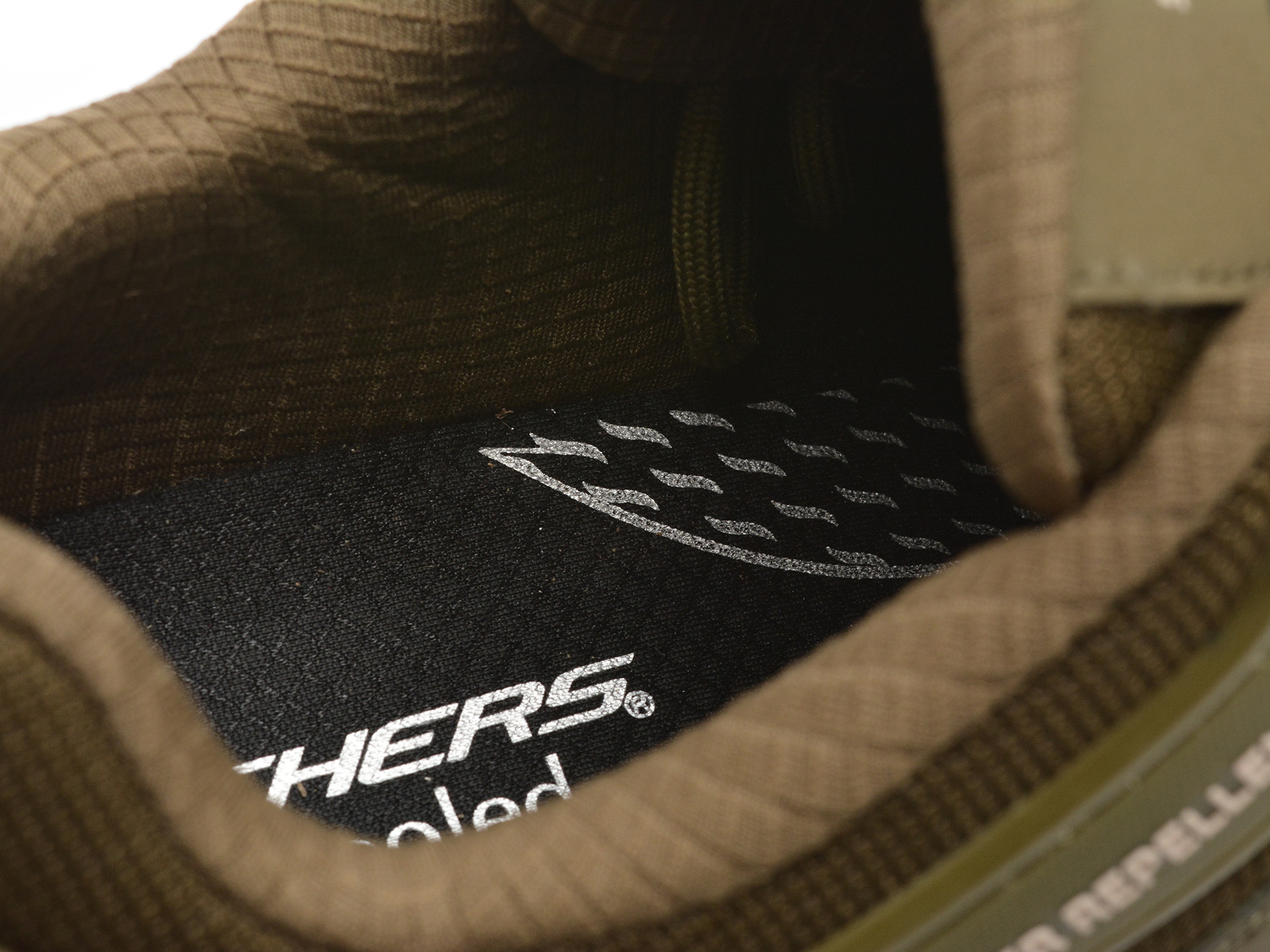 Pantofi sport SKECHERS kaki, ARCH FIT ROAD WALKER, din piele naturala