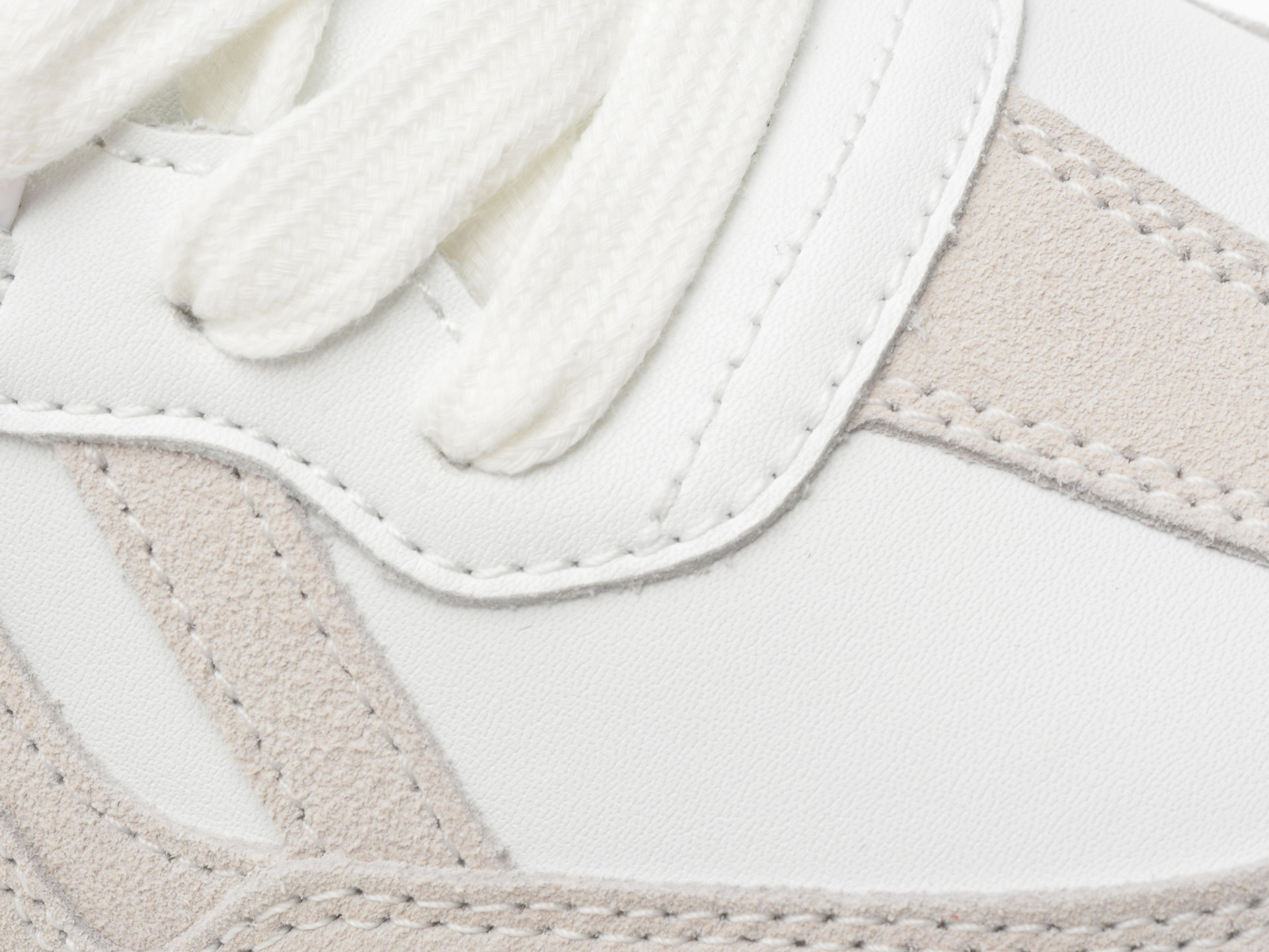 Pantofi sport PEPE JEANS albi, BALL CLUB, din piele naturala