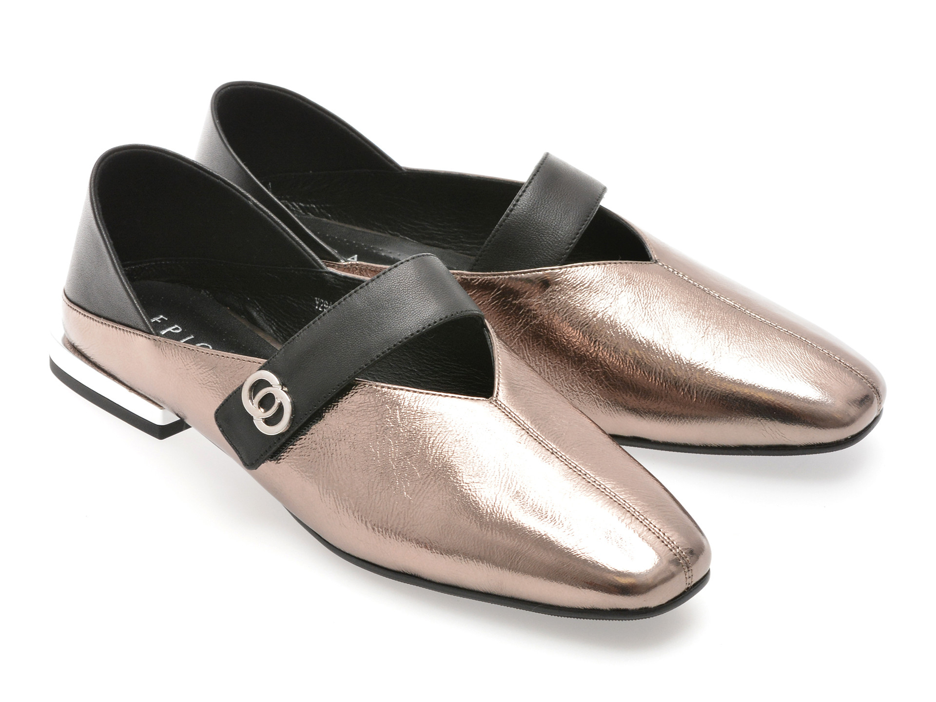 Pantofi EPICA gri, 2946, din piele naturala