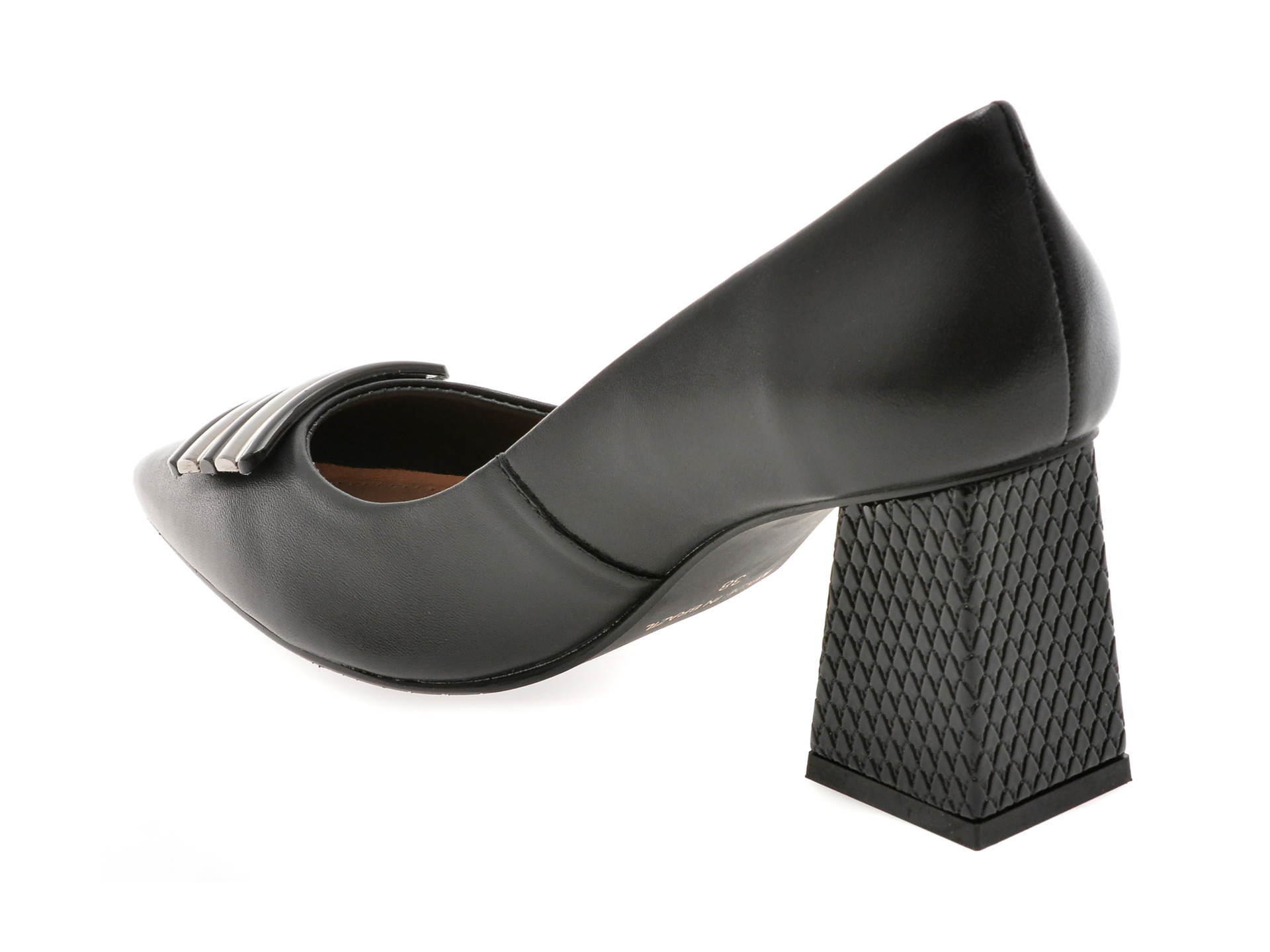 Pantofi EPICA negri, 1131665, din piele naturala lacuita