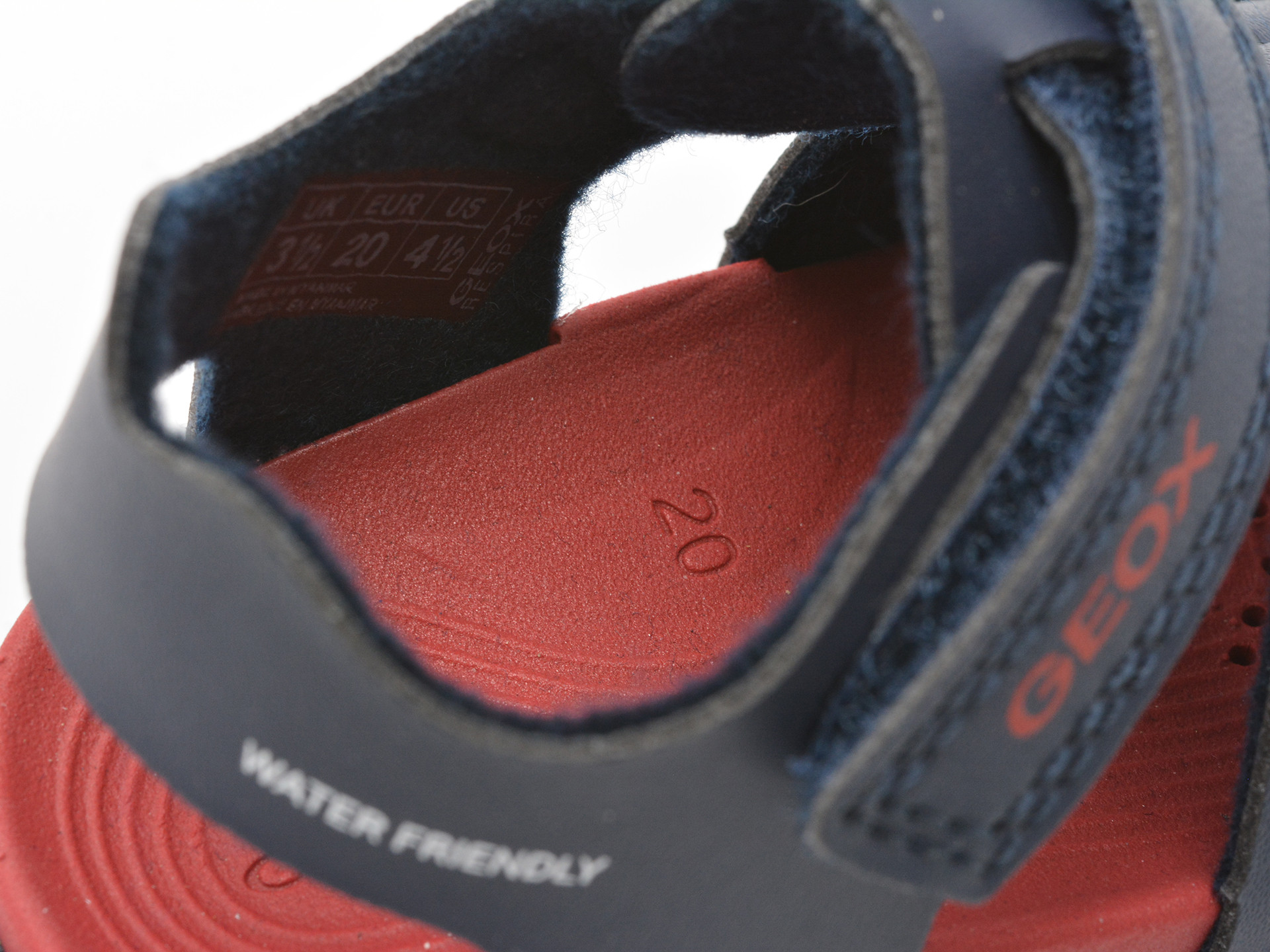 Sandale GEOX bleumarin, B556AA, din piele ecologica