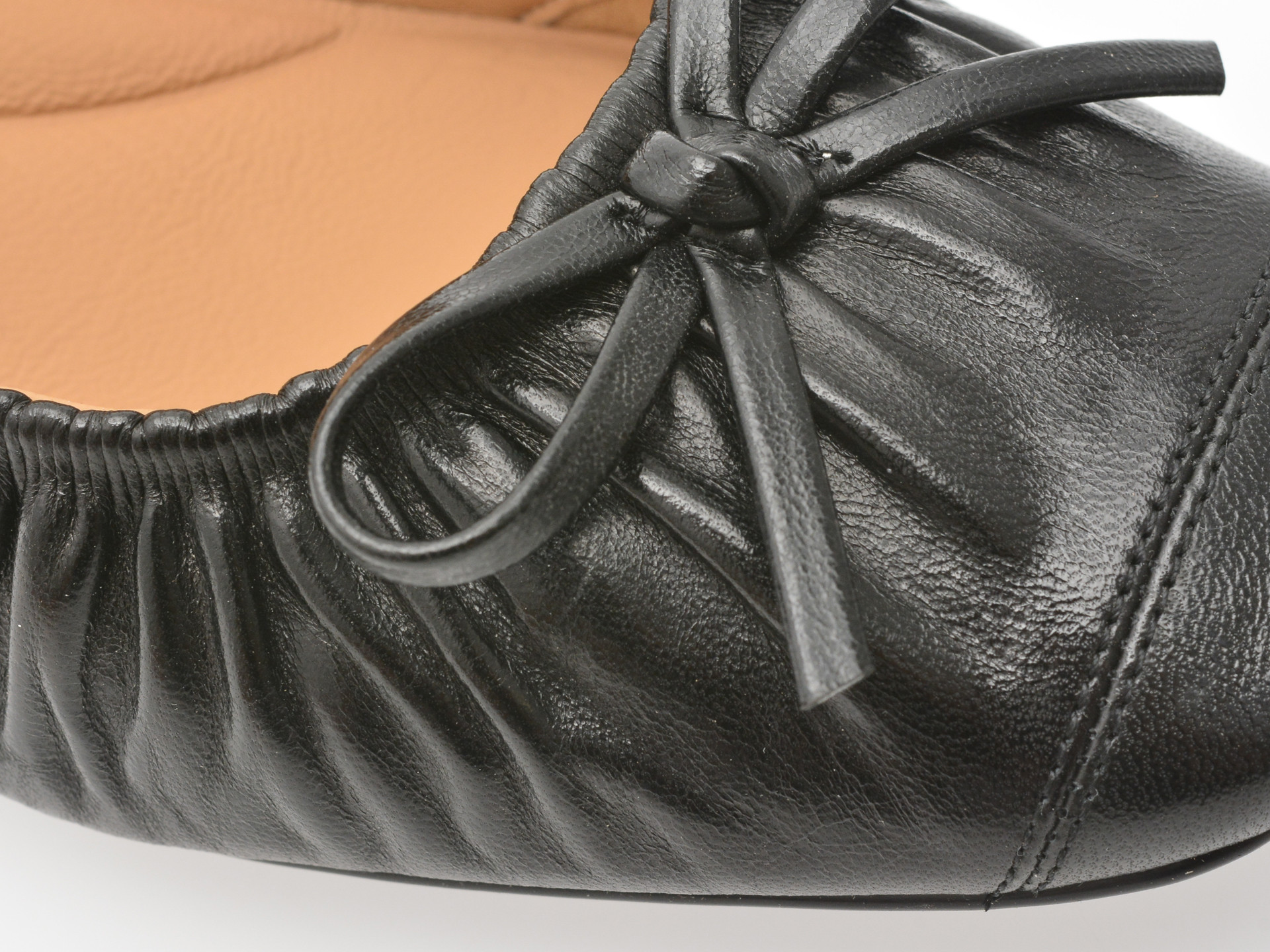 Balerini EPICA negri, 1D5598, din piele naturala