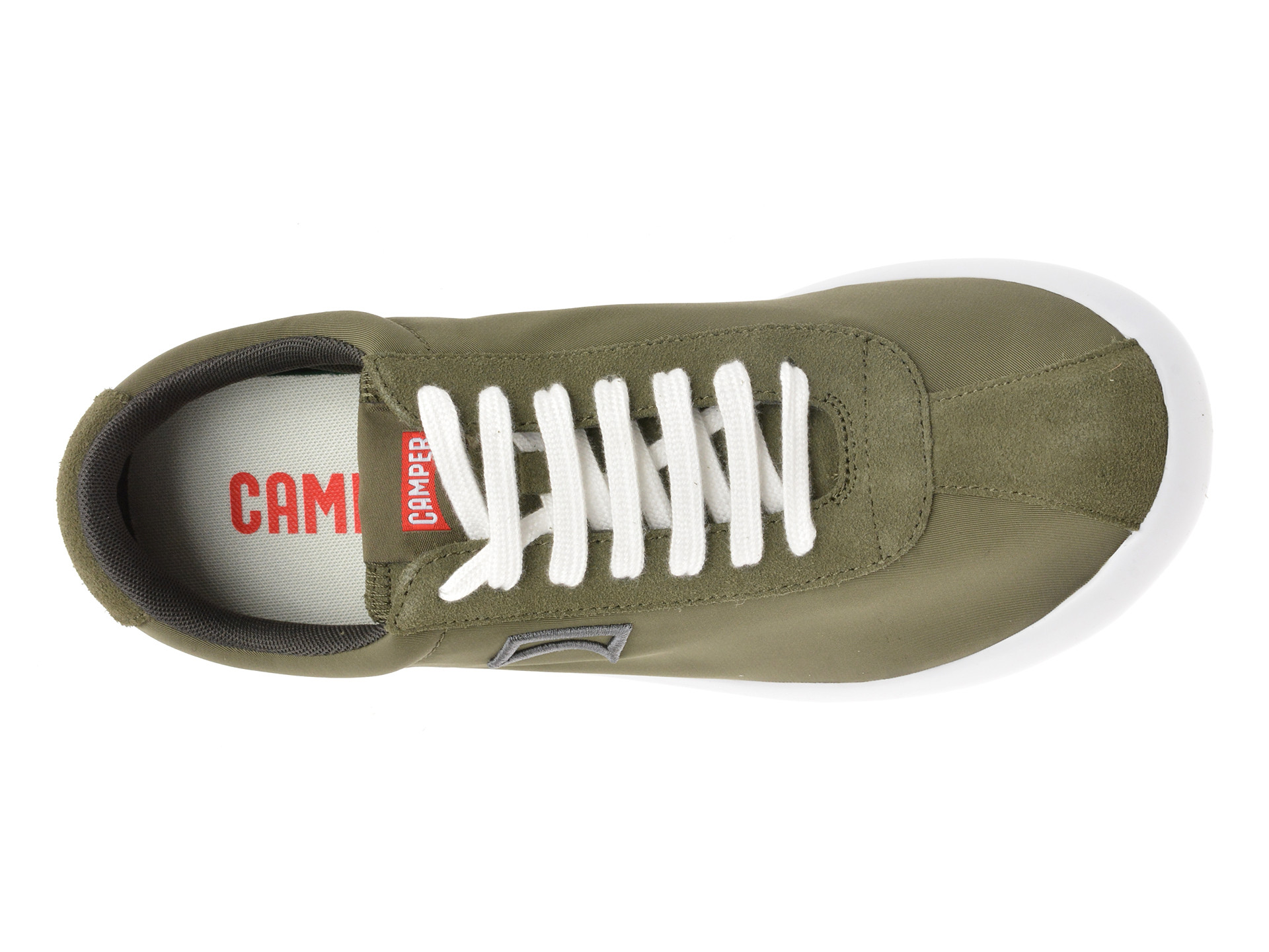 Pantofi sport CAMPER kaki, PELOTAS, din material textil