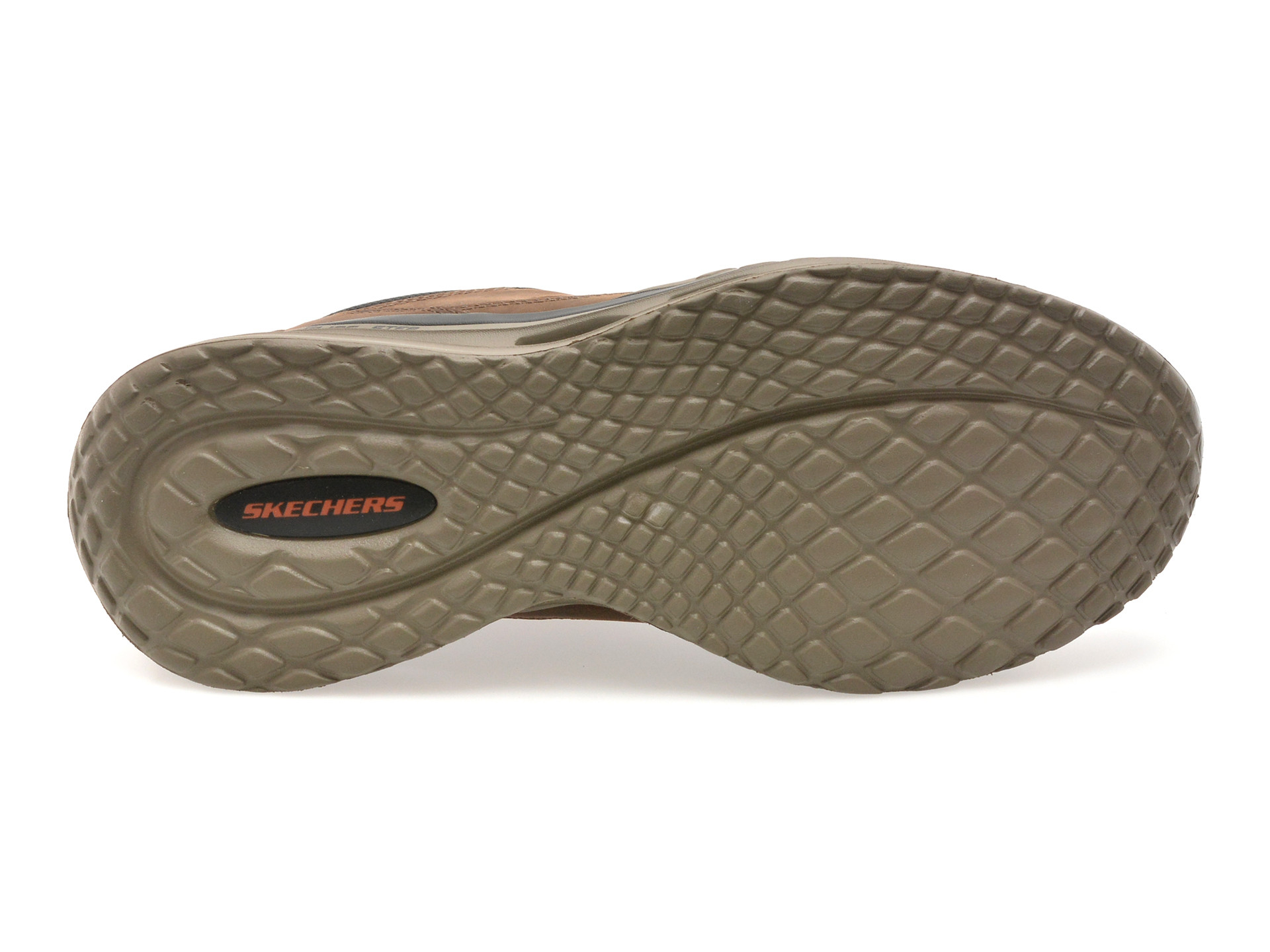 Pantofi sport SKECHERS maro, ARCH FIT ORVAN, din piele naturala