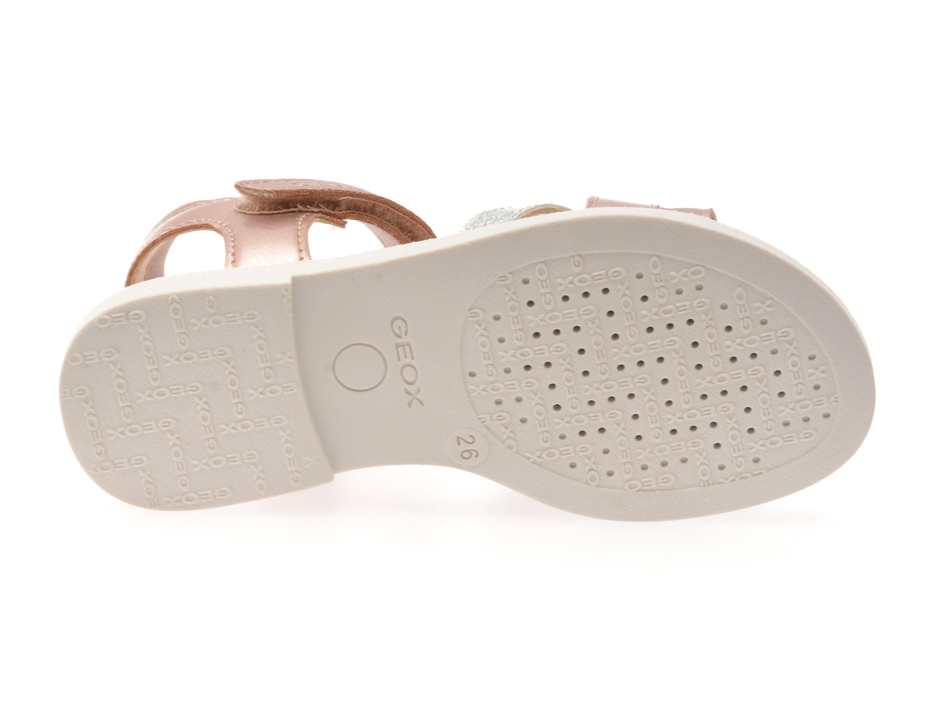 Sandale GEOX roz, J5235D, din piele ecologica