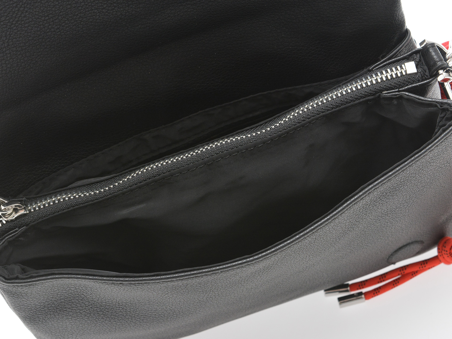 Geanta DESIGUAL neagra, WAXP19, din piele ecologica