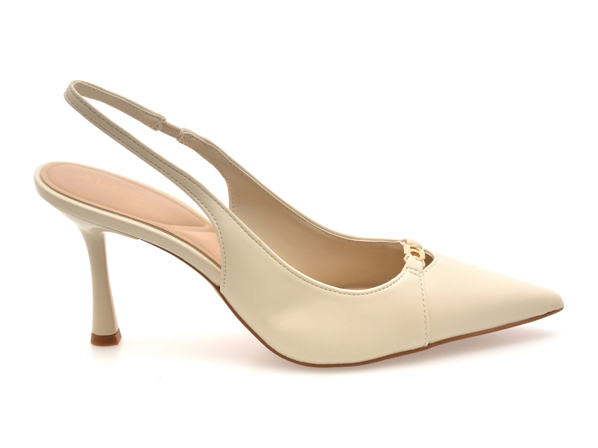 Pantofi eleganti ALDO albi, AUGUSTAS 110, din piele ecologica