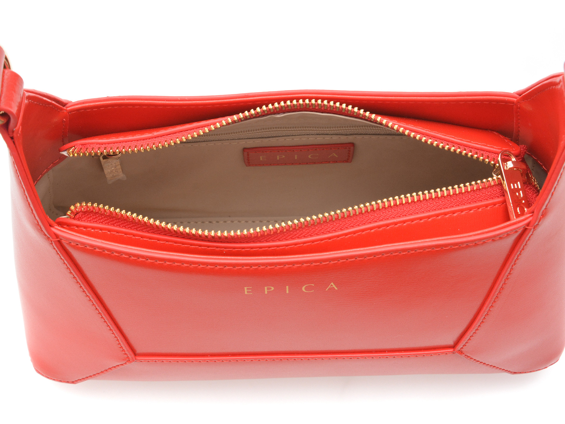 Geanta EPICA rosie, 24007, din piele naturala