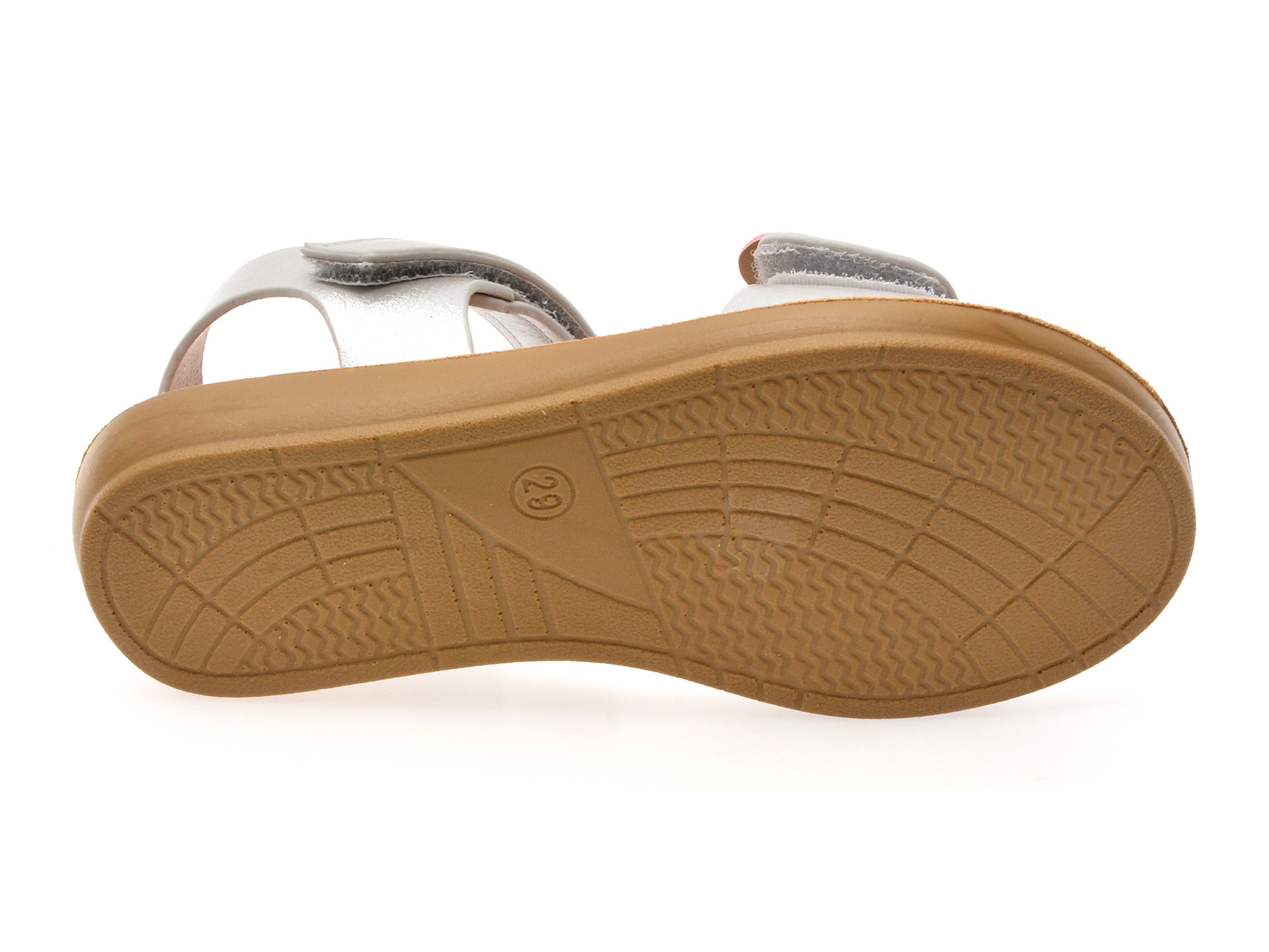 Sandale SELECTION KIDS argintii, 82948, din piele ecologica