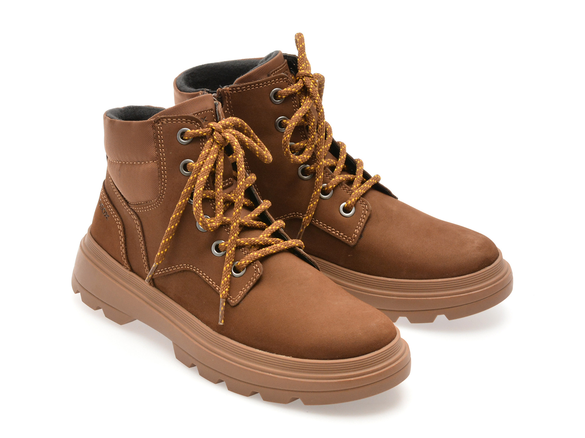 Ghete GEOX maro, J46M9A, din piele naturala