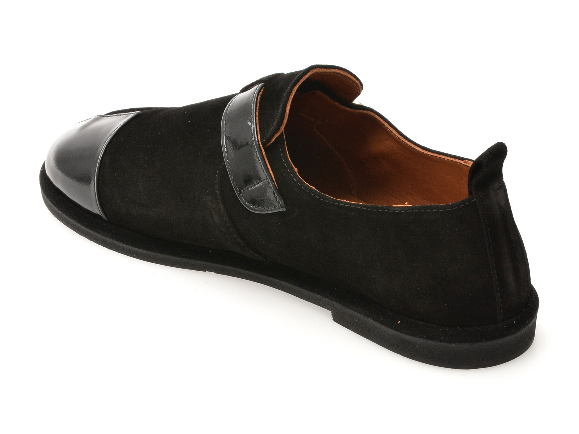Pantofi EPICA negri, 4796005, din piele intoarsa
