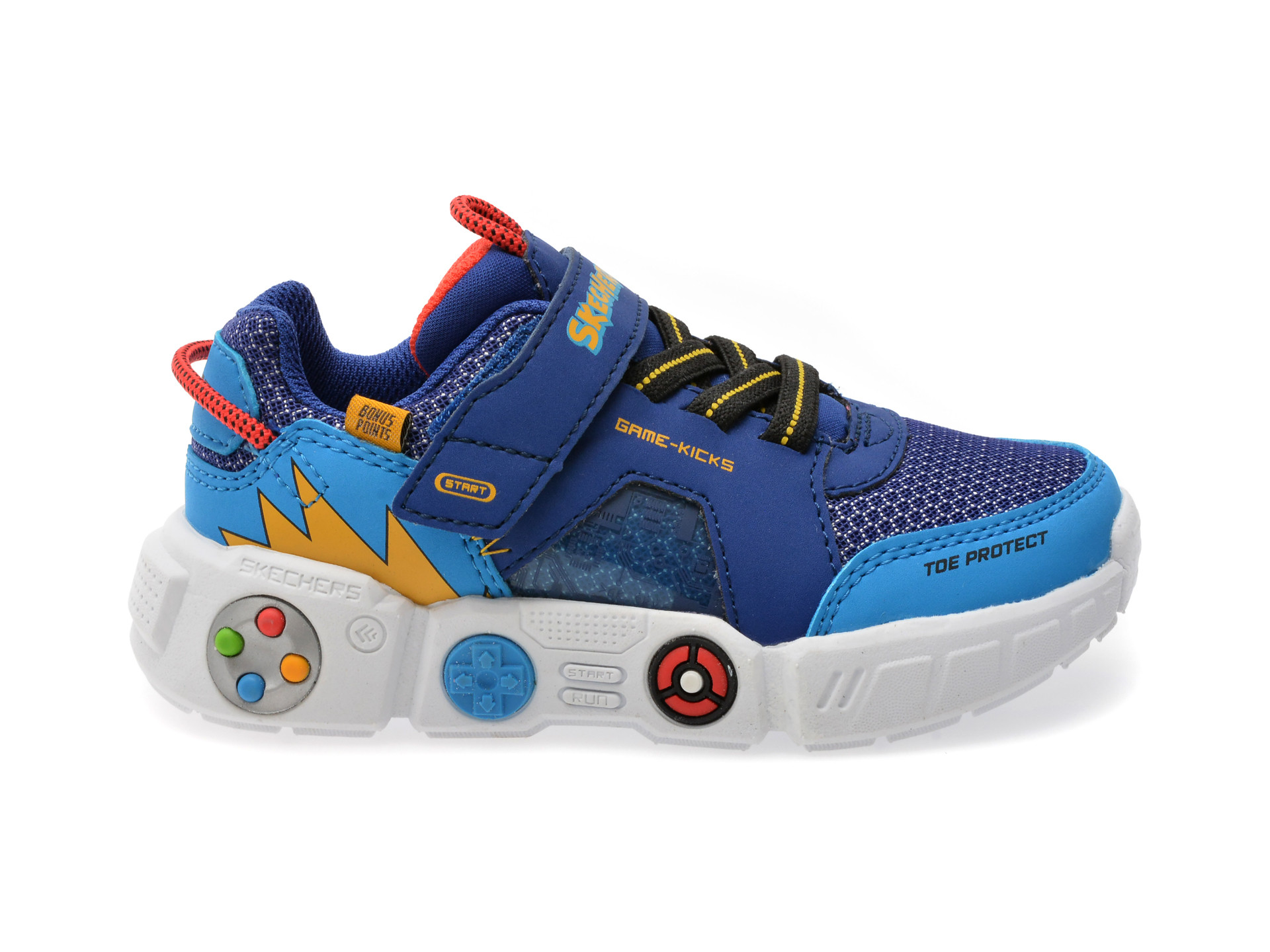 Pantofi sport SKECHERS bleumarin, GAMETRONIX, din material textil