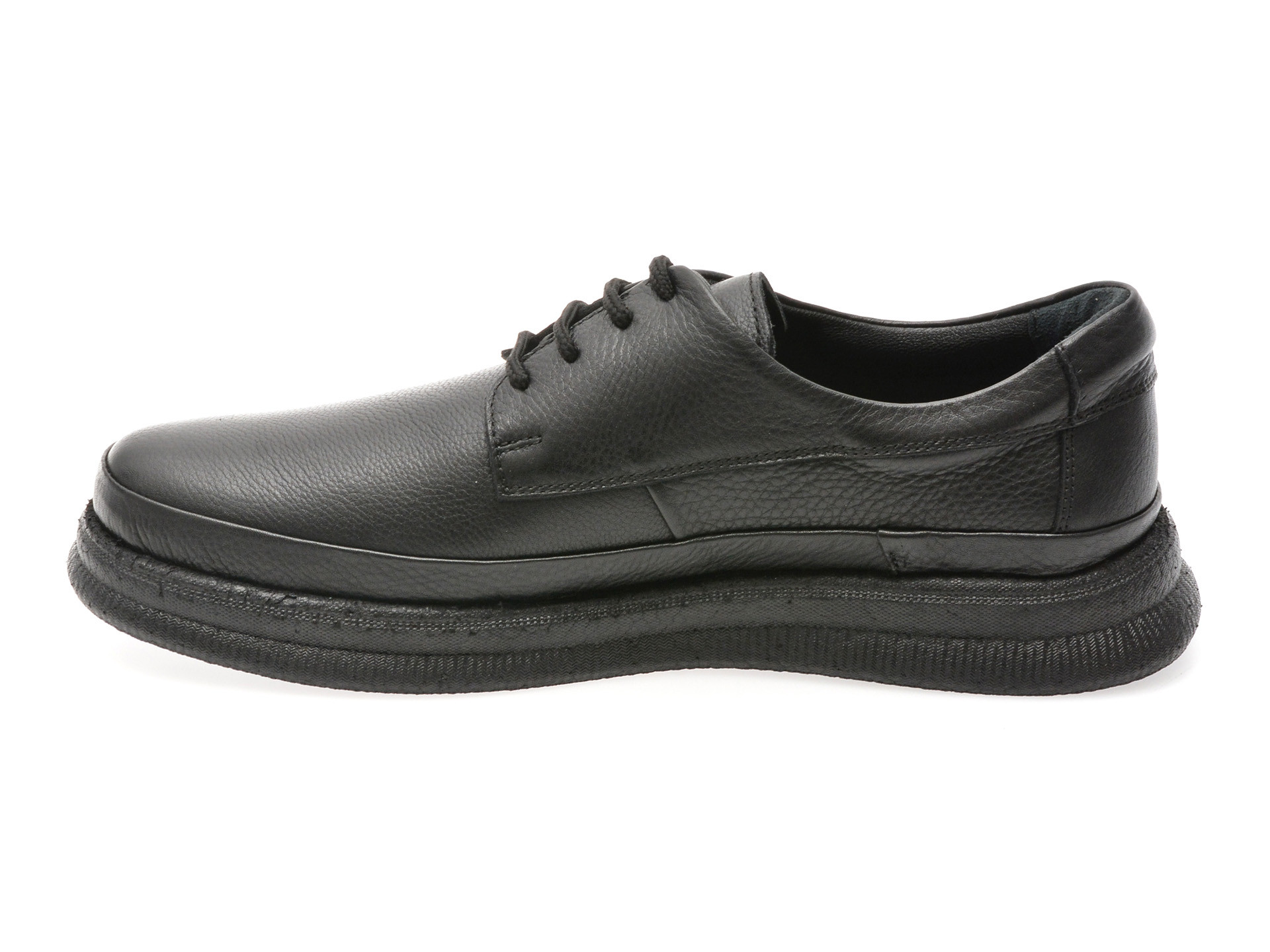 Pantofi OTTER negri, DD506, din piele naturala