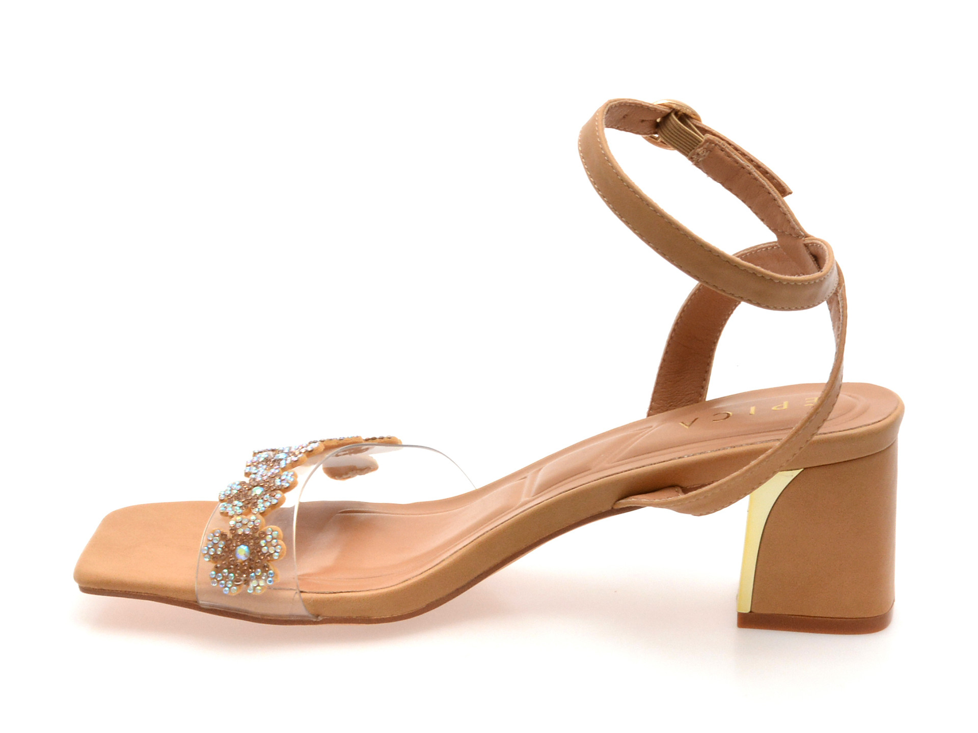 Sandale EPICA bej, 101602, din piele ecologica