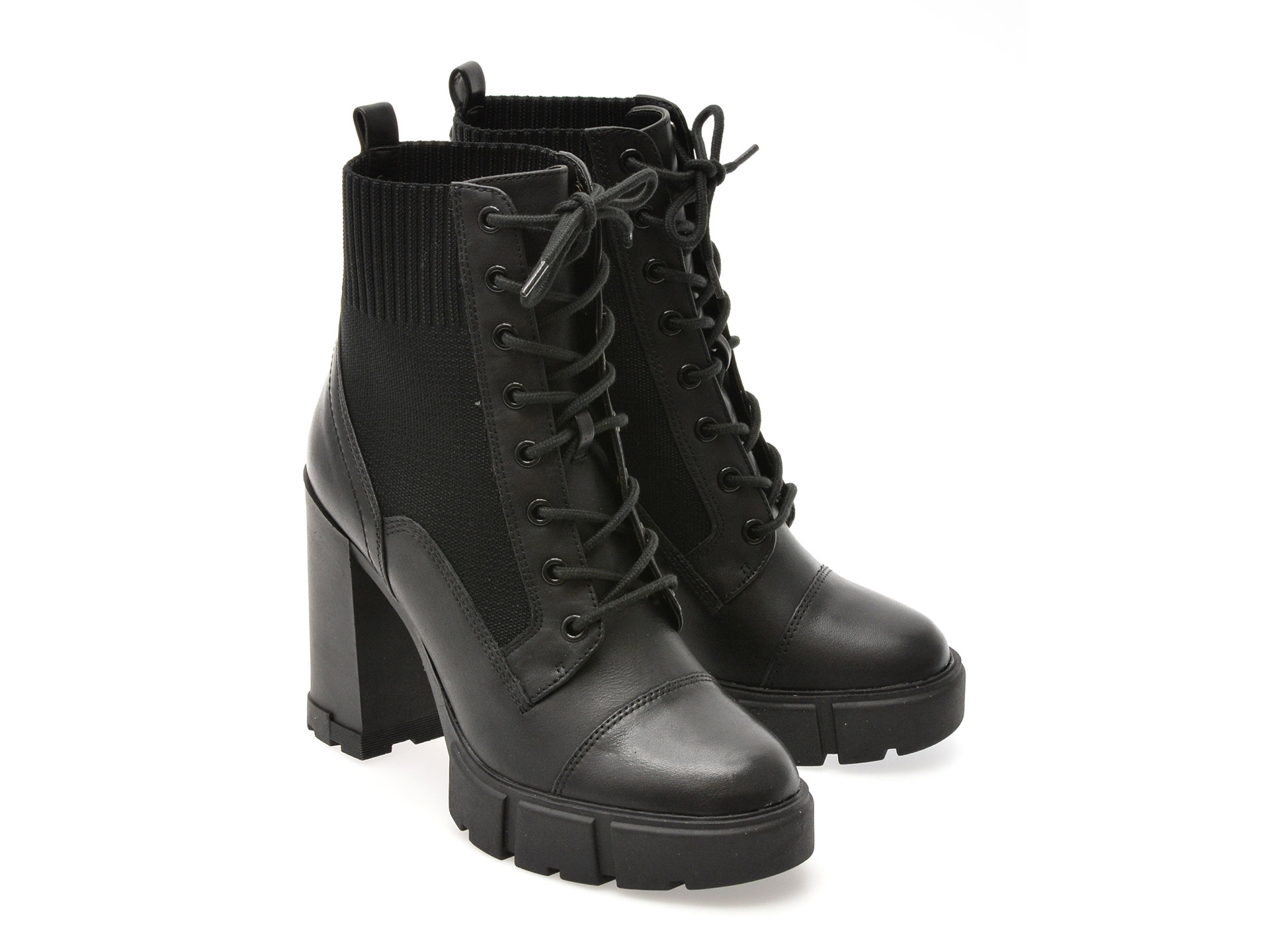 Ghete ALDO negre, REBEL 001, din piele naturala