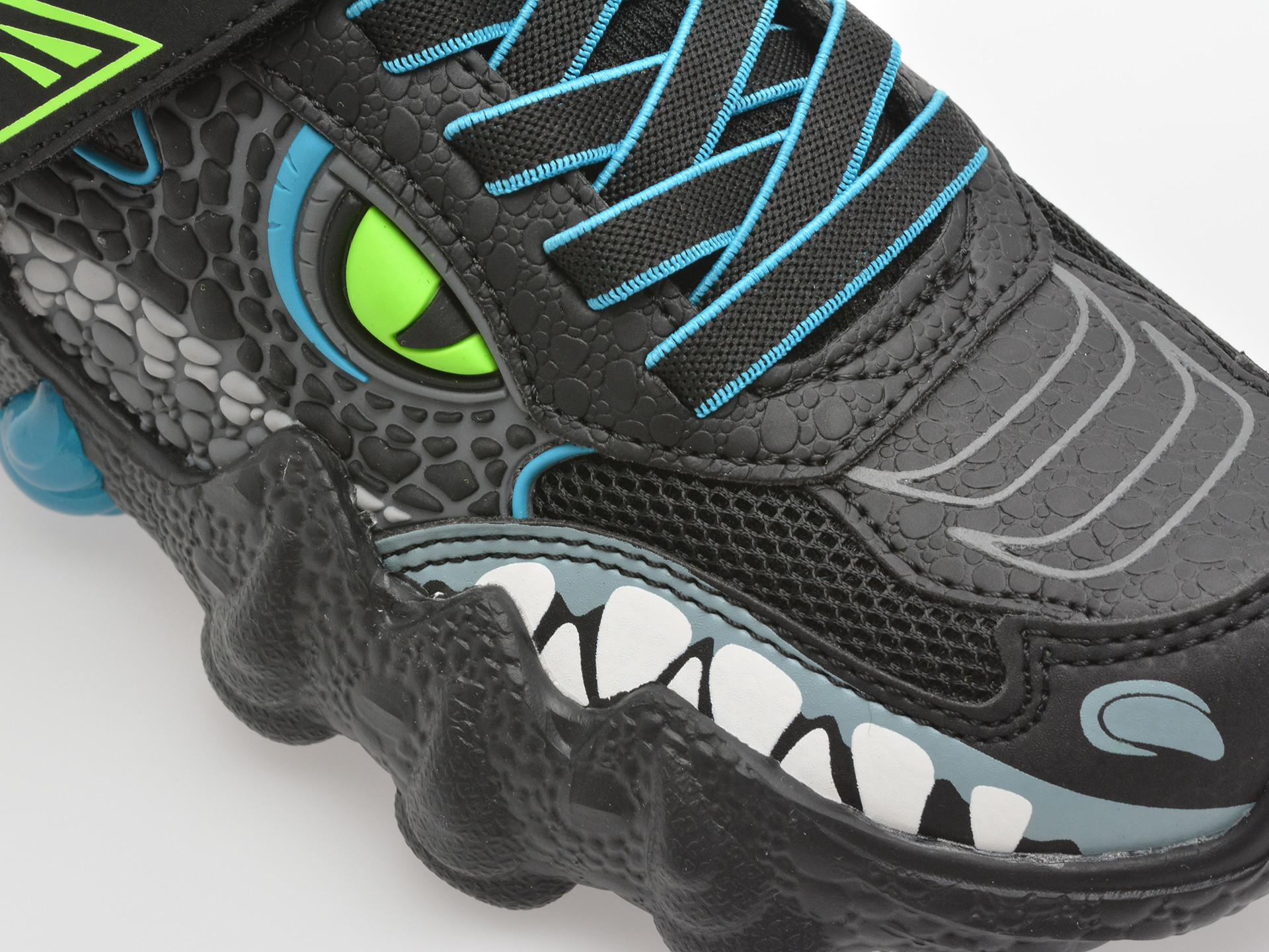 Pantofi sport SKECHERS negri, SKECH-O-SAURUS LIGHTS 2.0, din material textil