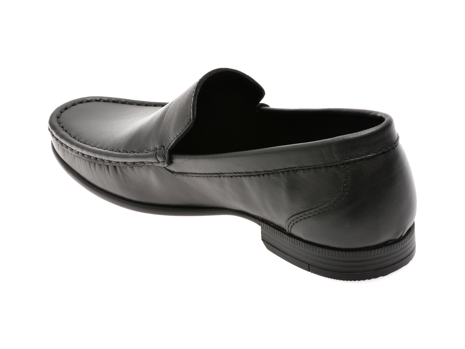 Mocasini OTTER negri, 1749, din piele naturala