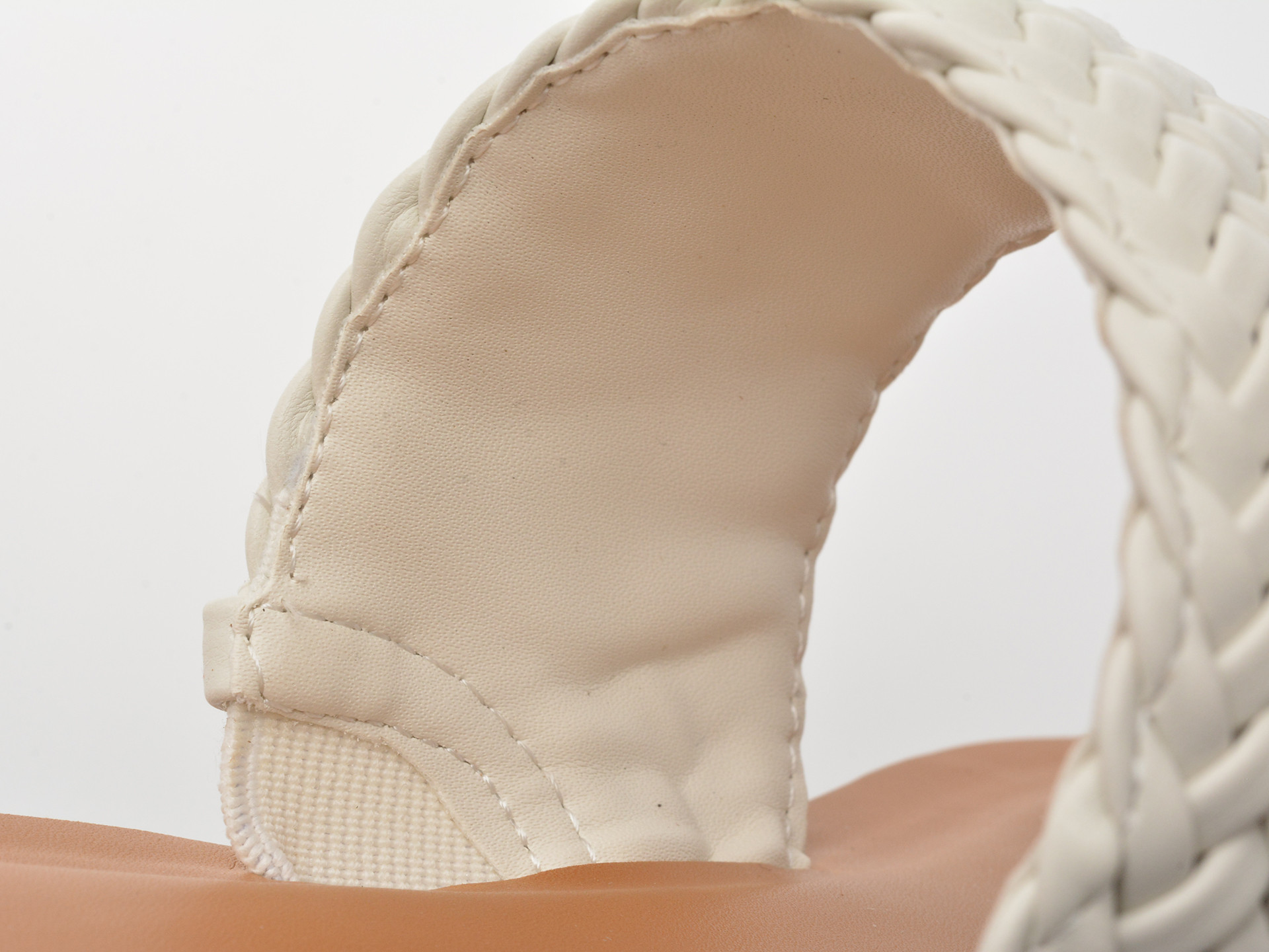 Papuci ALDO albi, BEACHWALK 121, din piele ecologica