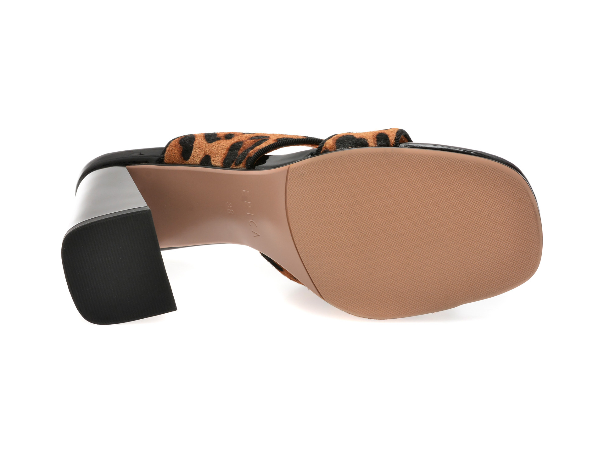 Papuci EPICA maro, 71893, din piele naturala