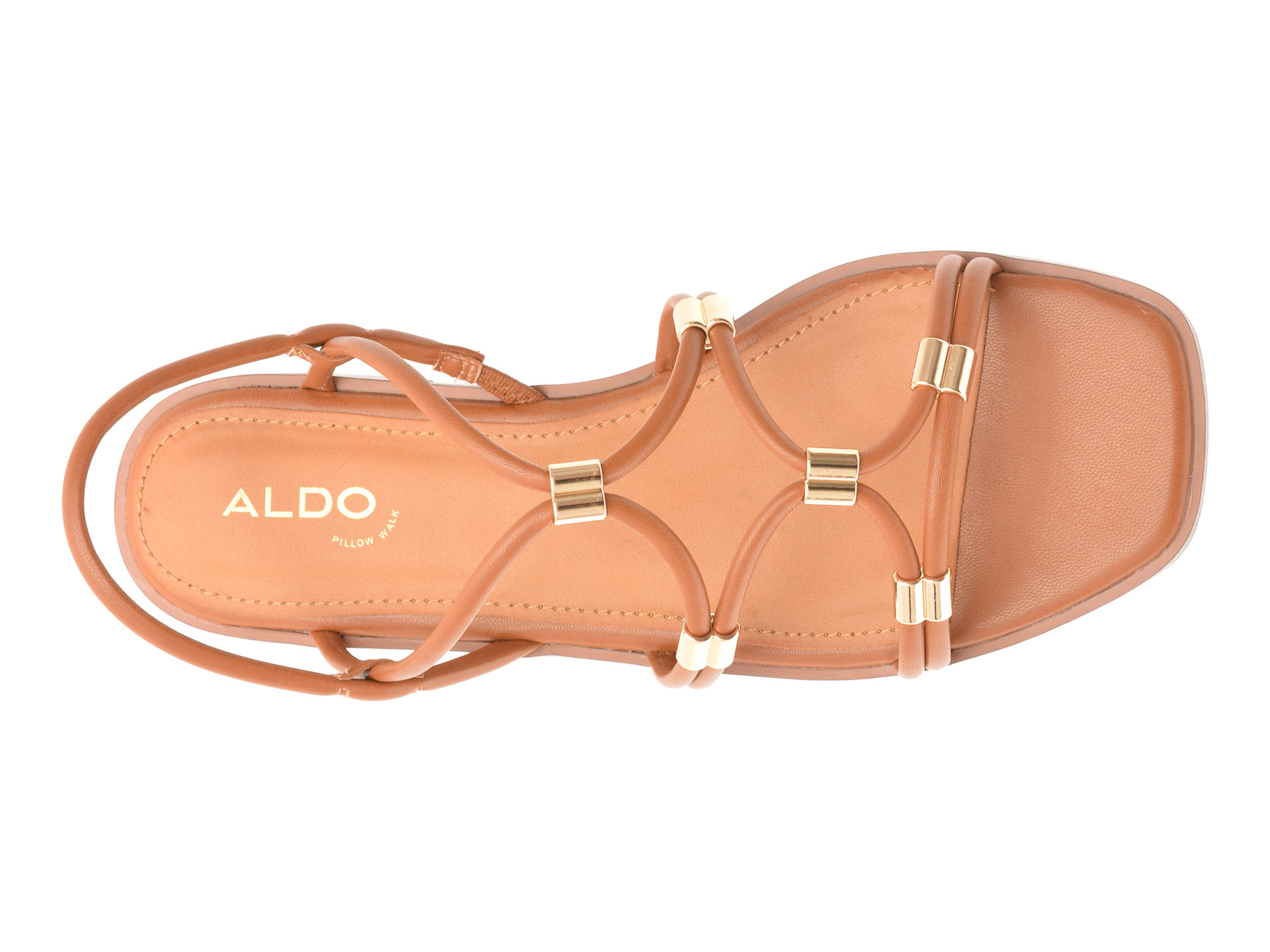 Sandale ALDO maro, BYCHAN 210, din piele ecologica