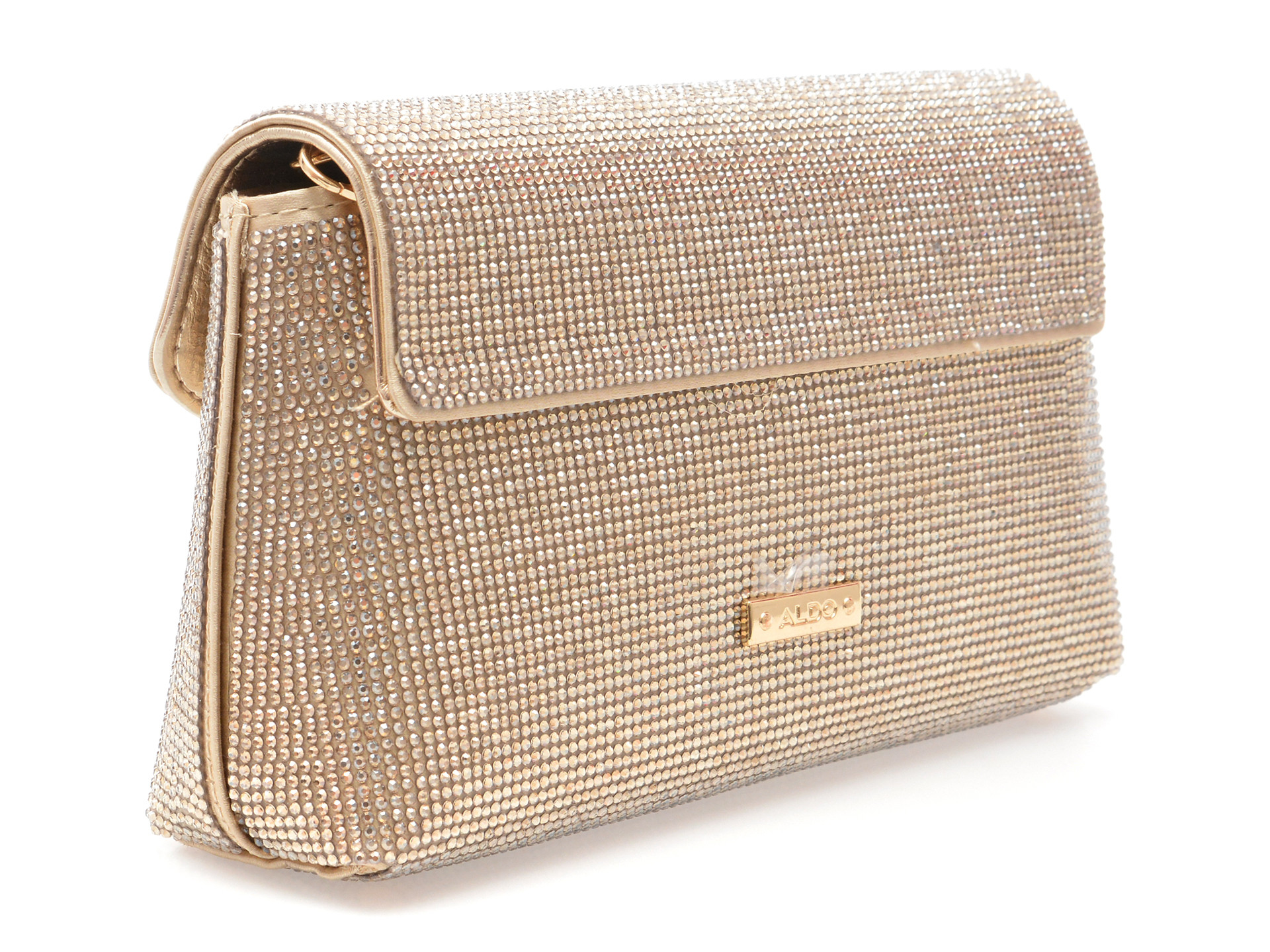 Geanta ALDO aurie, BLINGITA 716, din material textil